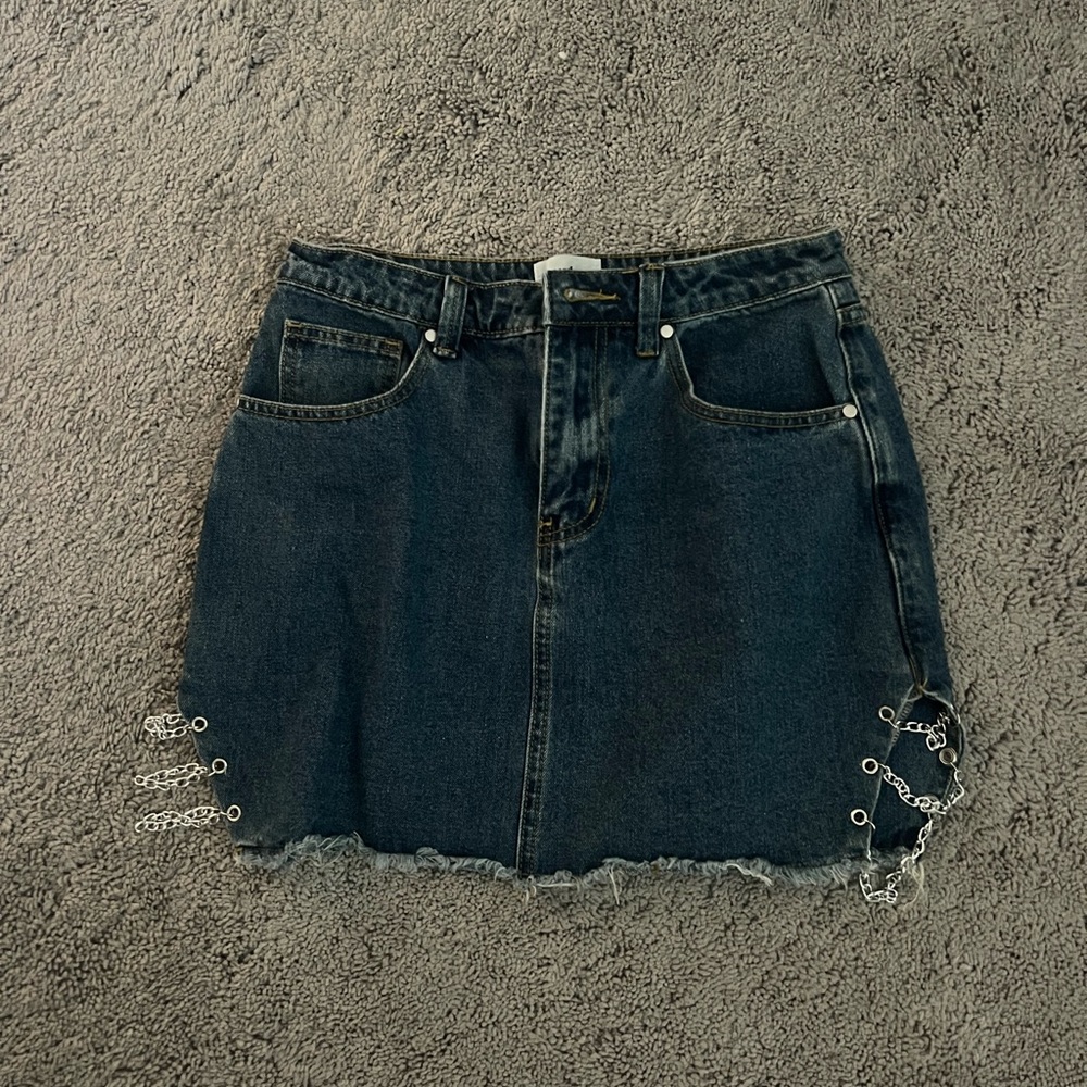 Revolve Jean skirt size small